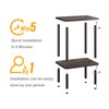 Apicizon 2 Tier End Table, Small Side Table with Solid