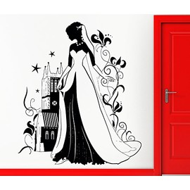 Wall Sticker Vinyl Decal Fairy from Fairytale Kingdom Decor Cinderella Dream Decor for Kids (z2397)