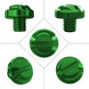 AVERZELLA 4pcs Motorcycle Green Mirror Hole Plugs 2 Regular+2 Reverse