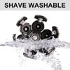 Bald Head Razor, 7 Heads Beard Trimmer Replacement Blade Stainless