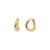 Gold&Deer 14K Goldfield Mini Wave One-Touch Earrings Rose Gold /