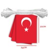 30 PCS Turkey Flag, 33 FT Turkish National Bunting,DecorGarden With