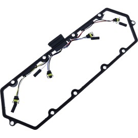Michigan Motorsports Valve Cover Gasket with Injector Glow Plug Harness Fits 1997 to 2003 7.3L Diesel Ford Powerstroke