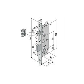Welka 10120100E Cut-Out Cilidro Lock F22