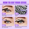 DIY Eyelash Extensions Set, Individual Cluster Lashes, Natural Cluster Eyelashes,