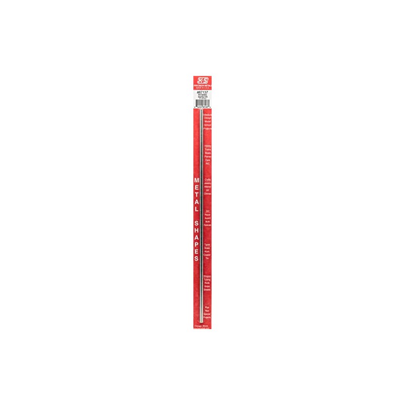 K&S K & S 87137 Round Stainless Steel Rod, 3/16"