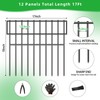 17ft(L) X 13in(H) Animal Barrier Fence, 12 Panels No Dig