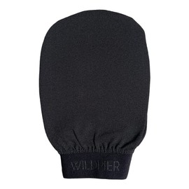 Wildpier Ultimate Deep Exfoliating Glove Mitt Body Scrub for Bath Shower Spa Hand Exfoliator Gloves, Dead Skin Cell Remover, Plant Based Deep Exfoliation Scrubber, Black