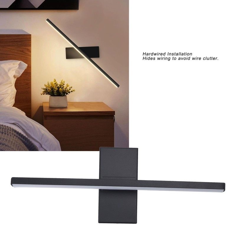Wall Lamp 330° Rotating Iron Modern Simple Warm Light Hardwired