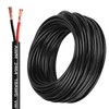 18 Gauge 2 Conductor PVC Cord, Oxygen-Free Copper Cable, 50FT