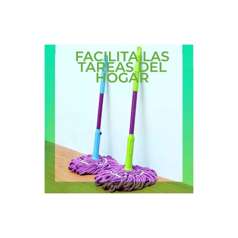 Innovaciones Trapeador Mágico Autoexprimible Acero Inoxidable Magic Mop