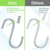Yaocom 100 Pcs Tarp Strap Bungee Cord S Hooks Steel