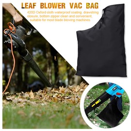 COYUN 1 x leaf vacuum collection bag, black: leaf vacuum collection bag, leaf vacuum collection bag, collection bag, leaf vacuum universal bag for leaves, leaf blower bag swap, collection bag, leaf
