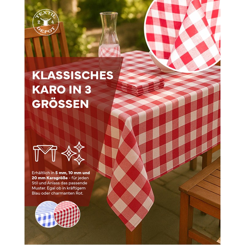 texpot Country House Table Runner 40 x 200 cm Red