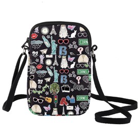 LEVLO Tour Album Crossbody Shoulder Bag - Singer Fans Gift Song Concert Merchandise, 13 22 C Black