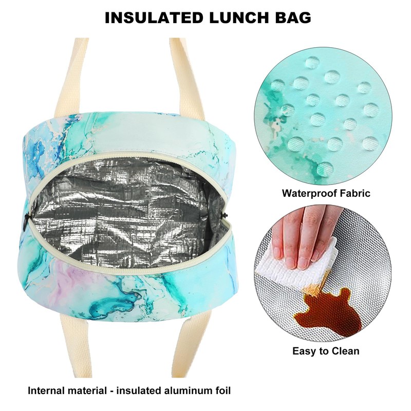 Lunch Bag for Girls Women, Reusable Insulated Lunch Tote Lunch