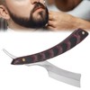 Straight Edge Razor OldFashioned Folding Manual Barber Shaver with Wood