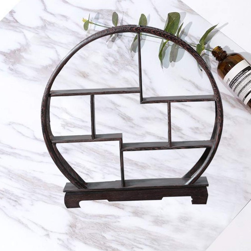 SUPVOX Chinese Wooden Display Stand Solid Wood Assemble Display Rack