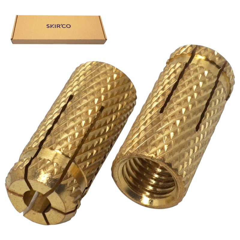 SKIR'CO (Pack of 20) Brass Drop in Anchor M14 x