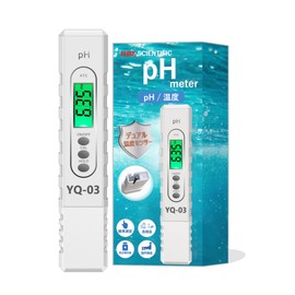 MMK SCIENTIFIC [Made in Japan] 2-in-1 Digital pH Meter YQ-03DCR pH/Water Temperature Backlight Automatic Calibration ATC 6.86 Calibration Solution and Instruction Manual Included 1-Year Warranty (Dual