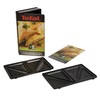 Tefal XA800212 Collection Set Snack Sandwich-Platte, dreieckig, Rezeptbuch mit 4,4