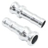 ZUDKSUY 2Pcs Camlock Fittings 1" Aluminum Global Cam and Groove