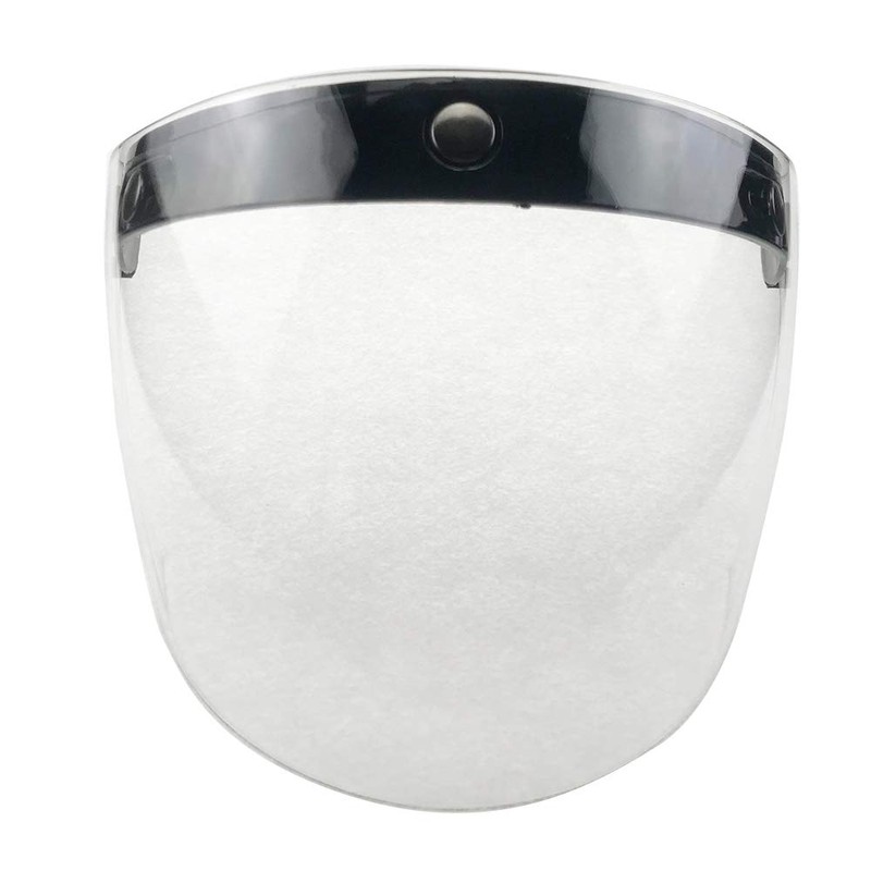 WANCAR Motorcycle Retro Flip Up Visor Wind Face Shield Lens