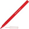 Single Colour Fibre Felt Tip Pens, Fine Tip, RED, Pack