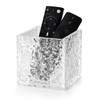 Sepaitila Remote Control Holder, Acrylic Desk Organizer Stone Texture TV