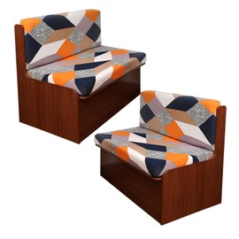 NILUOH RV Dinette Cushion Covers,Stretch Camper Cushion Slipcovers Replacement Sofa Cushions Washable Loveseat Slipcovers for Travel Trailer Couch (2 Bench Cover & 2 Backrest Cover, Color23)