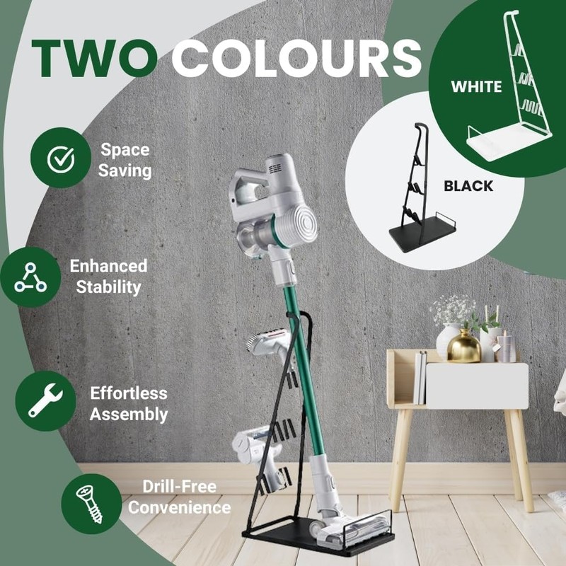 EZ SPARES Vacuum Stand,Storage-Stand-Docking-Station-Holder,Stable Metal Storage Bracket Stand Holder,Compatible with