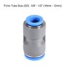 sourcing map Straight Push to Connector Reducer Fitting 16mm to