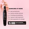 GESS Black Nail Electric Manicure Pedicure Set 6 Diamond Attachments