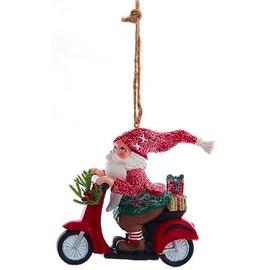 Kurt S. Adler Playful Gnome Ornament (Motorcycle)