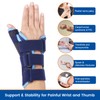Willcom Night Wrist Brace and Thumb Spica Splint Stabilizer-Breathable Lightweight-Support