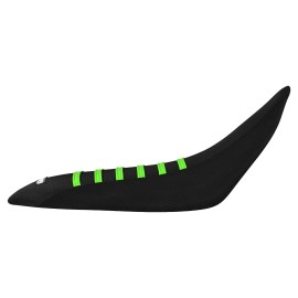 Yamaha Raptor 700 700 R Gripper Seat Cover 2006-2024  BLACK-FLO GREEN ribs #193