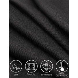 Tapata Women's Straight Leg Dress Pants Stretchy High Waist with Pockets for Work Casual 31'' New Black, XL