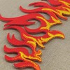 Fire Flames Patch for Iron-On or Sew On Iron-On Patch