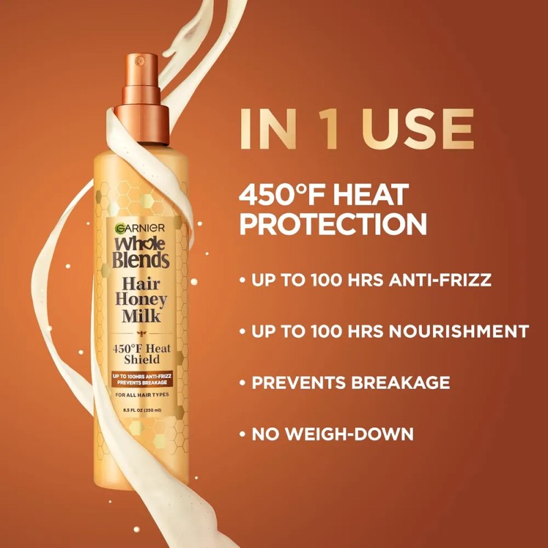 Protector Termico Garnier Whole Blends Hair Honey Milk 45...