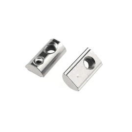 Odinest 2020 Series M4 T Slot Nuts Roll-in Spring Ball Loaded Elastic Nuts 12 Pack Carbon Steel for 2020 Series Aluminum Extrusion Profile Rail with 6mm Slot for 3D Printer