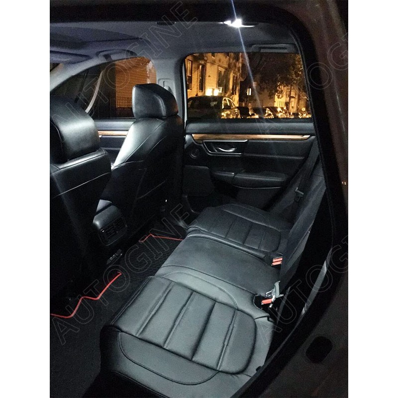 AUTOGINE 7 Piece White LED Interior Lights Kit for Honda