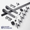 SMARTSTANDARD 9ft Barn Door Hardware kit, Barn Door Track, Sliding