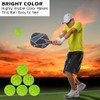 PMTFUMY 5 PCS Pickleball Balls Indoor，Pickleball Balls,Green Pickleball,Pickleballs for Outdoorwith