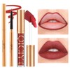 QueenDiary Lip Gloss and Liner Makeup Set, Lifter Gloss and
