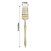 24 Disposable Gold 6 in Dessert Plastic Forks Appertizers Roman