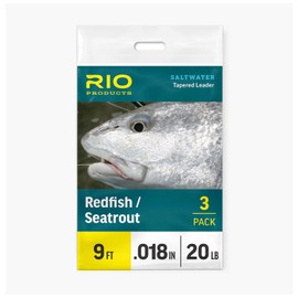 Rio Redfish/Seatrout Leader 9ft 16lb, 3 Pack