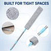 Washable Under-Bed Duster for Crevice Cleaning - Extendable Flexible Brush