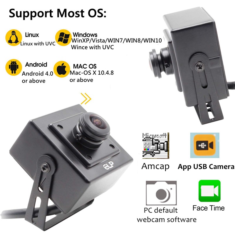 ELP 2 Megapixel Wide Angle Webcam USB 1080P Industrial Use