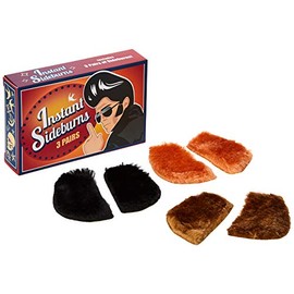 Spinning Rockabilly Instant Sideburns - 3 Pairs