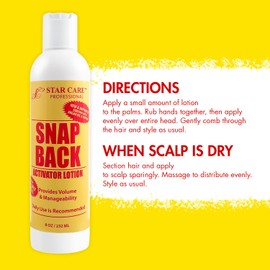 STAR CARE Snap Back 8oz/ 232ml (Activator Lotion 8oz)